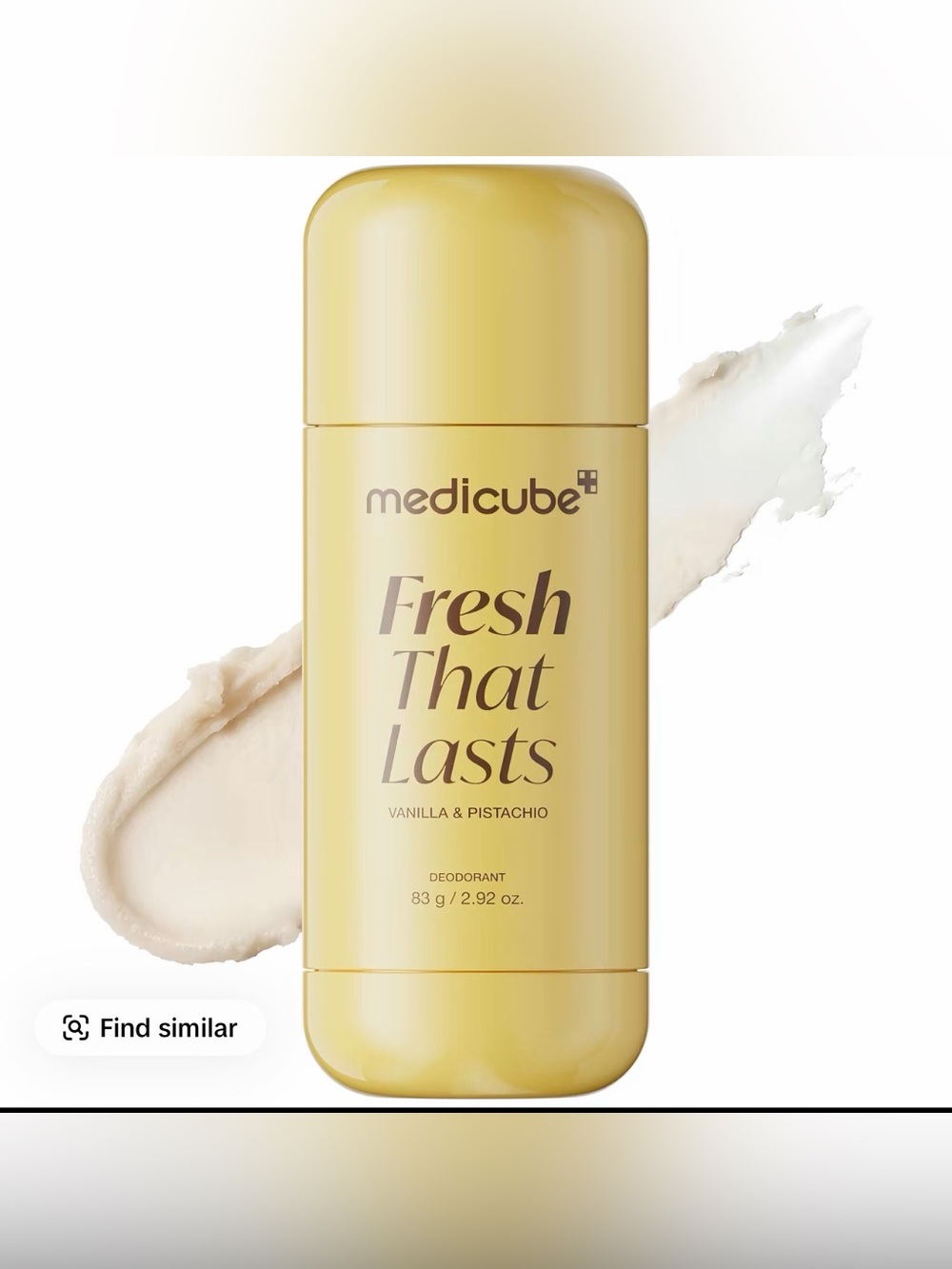 Medicube Fresh That Lasts Vanilla & Pistachio Deodorant 2.92 oz New Sealed